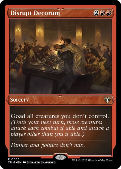 Disrupt Decorum (Foil Etched) (Commander Masters) Near Mint Foil