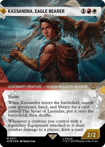 Kassandra, Eagle Bearer (Showcase) (Textured Foil) (Universes Beyond: Assassin's Creed) Near Mint Foil