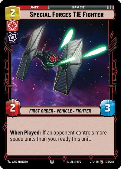 Special Forces TIE Fighter (Jump to Lightspeed) Near Mint