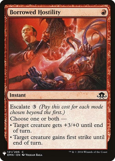 Borrowed Hostility (Mystery Booster) Light Play