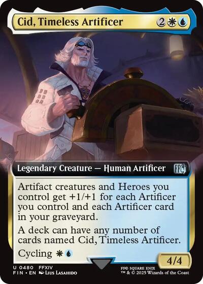 Cid, Timeless Artificer (Extended Art) (Universes Beyond: FINAL FANTASY) Light Play