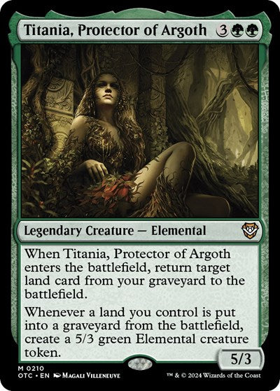 Titania, Protector of Argoth (Commander: Outlaws of Thunder Junction) Light Play