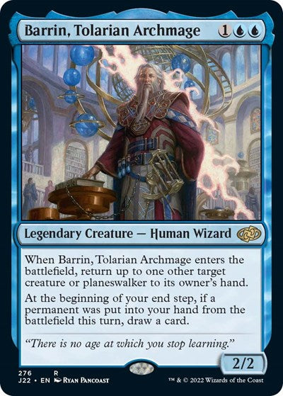 Barrin, Tolarian Archmage (Jumpstart 2022) Medium Play