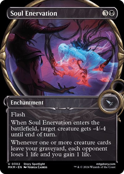 Soul Enervation (Showcase) (Murders at Karlov Manor) Light Play Foil