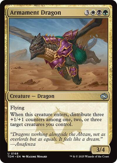Armament Dragon (Tarkir: Dragonstorm) Medium Play Foil