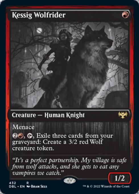Kessig Wolfrider (Innistrad: Double Feature) Light Play