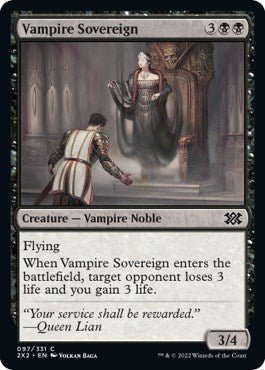 Vampire Sovereign (Double Masters 2022) Light Play Foil