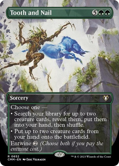 Tooth and Nail (Borderless) (Commander Masters) Near Mint
