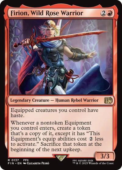 Firion, Wild Rose Warrior (Universes Beyond: FINAL FANTASY) Near Mint Foil