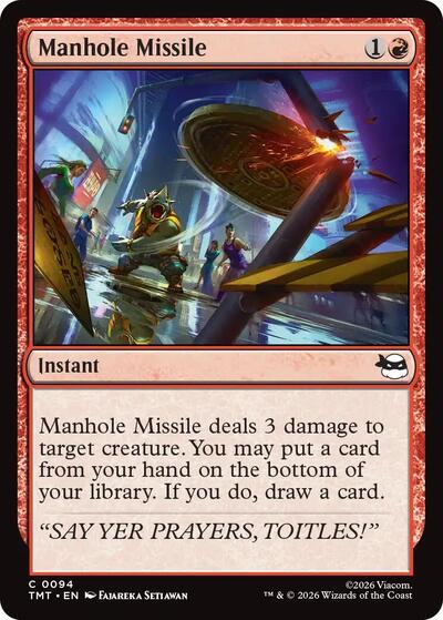 Manhole Missile (Teenage Mutant Ninja Turtles) Medium Play Foil