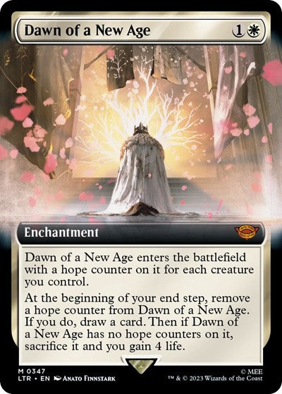 Dawn of a New Age (Extended Art) (Universes Beyond: The Lord of the Rings: Tales of Middle-earth) Near Mint