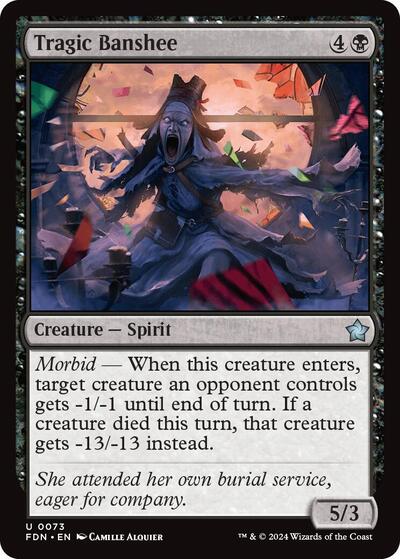 Tragic Banshee (Foundations) Light Play Foil