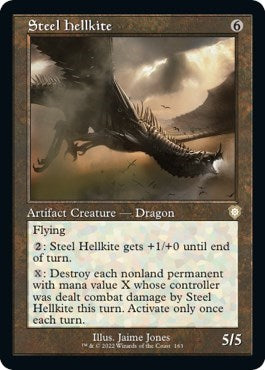 Steel Hellkite (Commander: The Brothers' War) Light Play