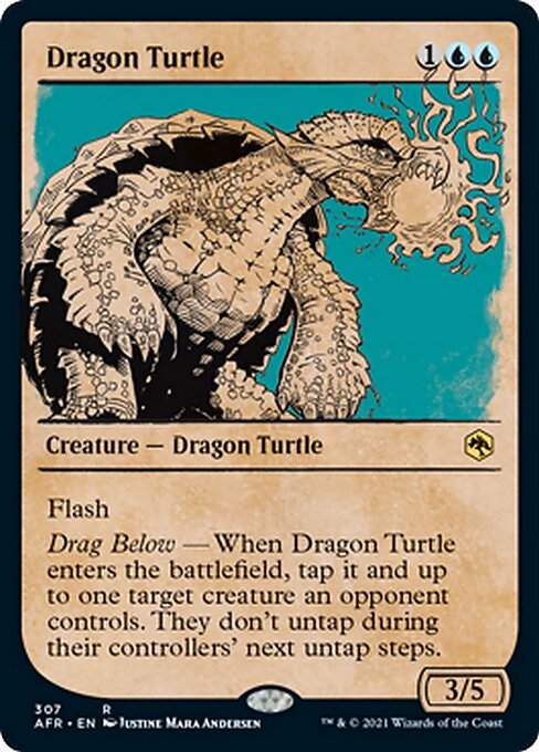 Dragon Turtle (Showcase) (Adventures in the Forgotten Realms) Medium Play Foil