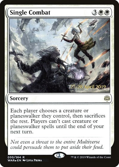 Single Combat (Promos: Prerelease Cards) Light Play Foil