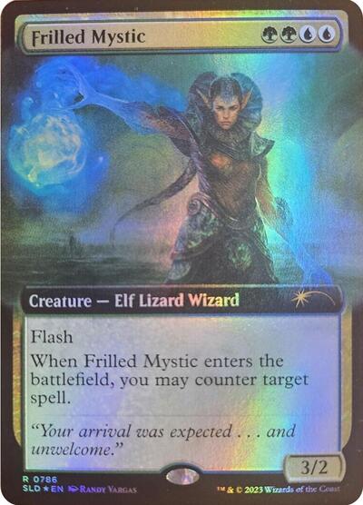 Frilled Mystic (Extended Art) (Secret Lair) Light Play Foil
