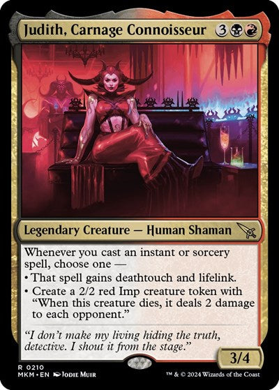 Judith, Carnage Connoisseur (Murders at Karlov Manor) Light Play