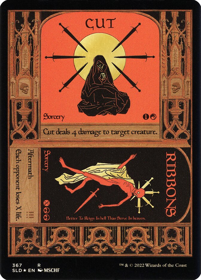 Cut Ribbons (Foil Etched) (Gold) (Secret Lair) Medium Play Foil