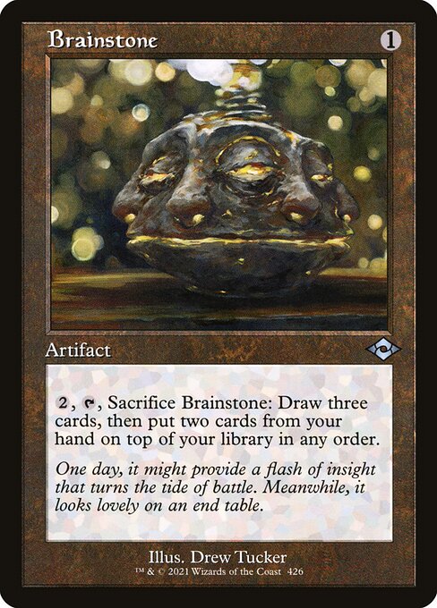 Brainstone (Retro Frame) (Foil Etched) (Modern Horizons 2) Near Mint Foil