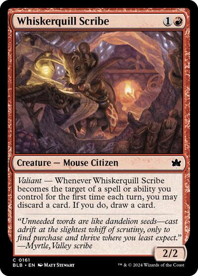 Whiskerquill Scribe (Bloomburrow) Light Play