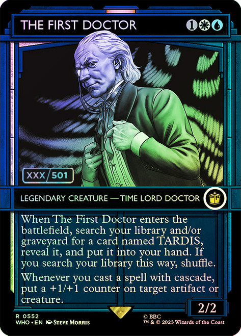 The First Doctor (Serial Numbered) (Universes Beyond: Doctor Who) Near Mint Foil