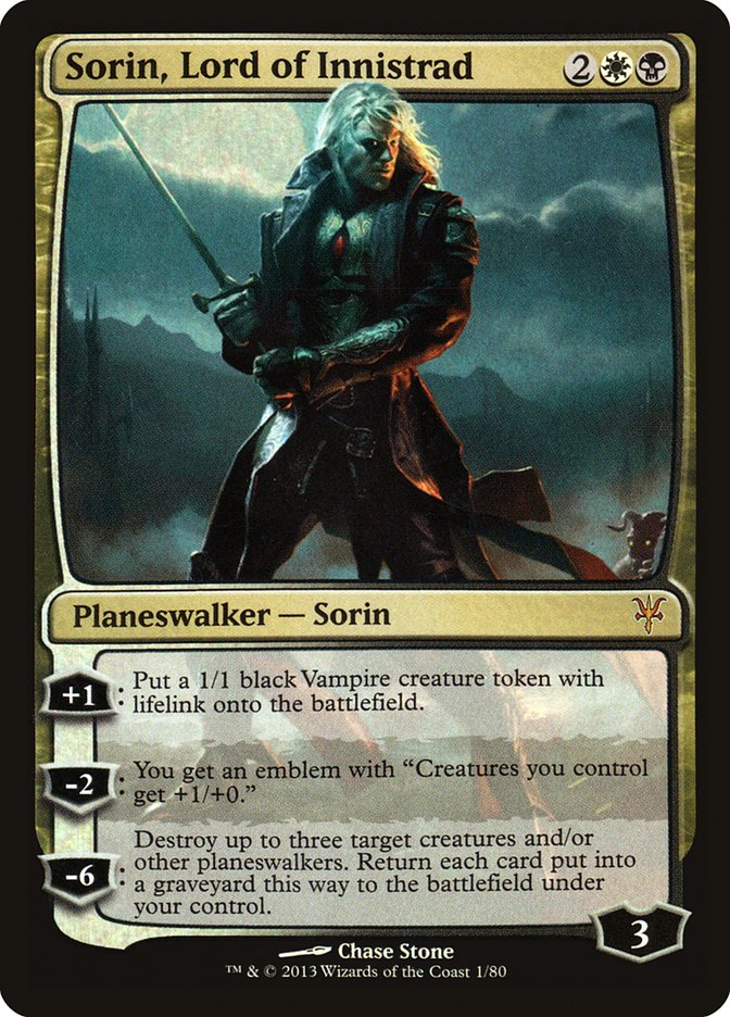 Sorin, Lord of Innistrad (Duel Decks: Sorin vs Tibalt) Heavy Play Foil