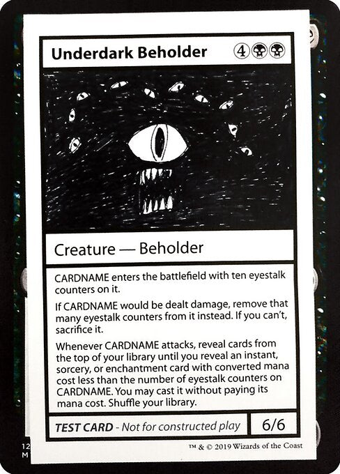 Underdark Beholder (No PW Symbol) (Mystery Booster Test Print 2021) Light Play