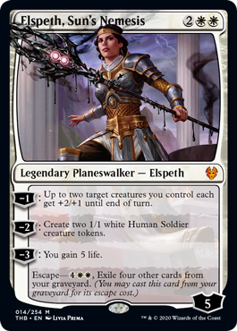 Elspeth, Sun's Nemesis (Theros Beyond Death) Damaged / Poor Foil