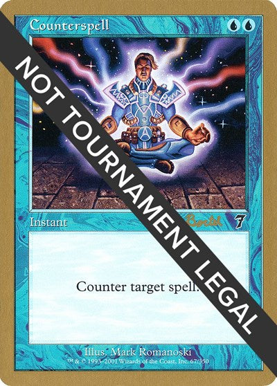Counterspell - 2001 Alex Borteh (7ED) (World Championship Decks) Light Play