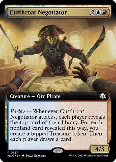Cutthroat Negotiator (Extended Art) (Commander: March of the Machine) Near Mint