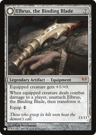 Elbrus, the Binding Blade (Secret Lair Commander: From Cute to Brute) Light Play