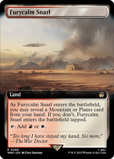 Furycalm Snarl (Extended Art) (Universes Beyond: Doctor Who) Light Play Foil
