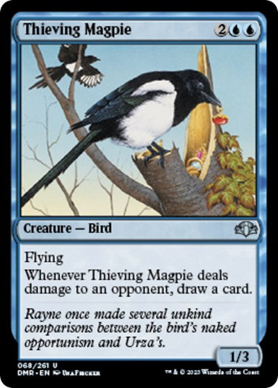 Thieving Magpie (Dominaria Remastered) Light Play Foil