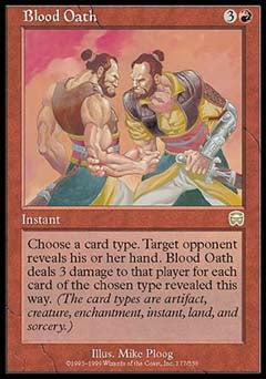 Blood Oath (Mercadian Masques) Medium Play Foil