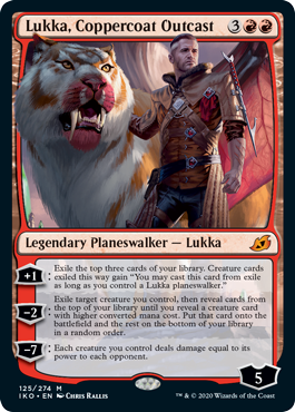 Lukka, Coppercoat Outcast (Ikoria: Lair of Behemoths) Light Play Foil