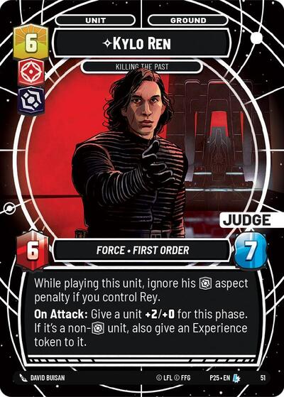 Kylo Ren Killing the Past (Judge Promos) Near Mint Foil