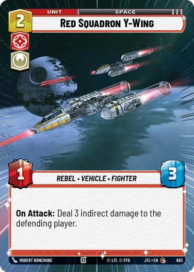Red Squadron Y-Wing (Hyperspace Foil) (Jump to Lightspeed) Near Mint Foil