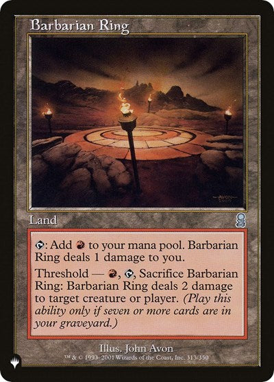 Barbarian Ring (The List) Light Play