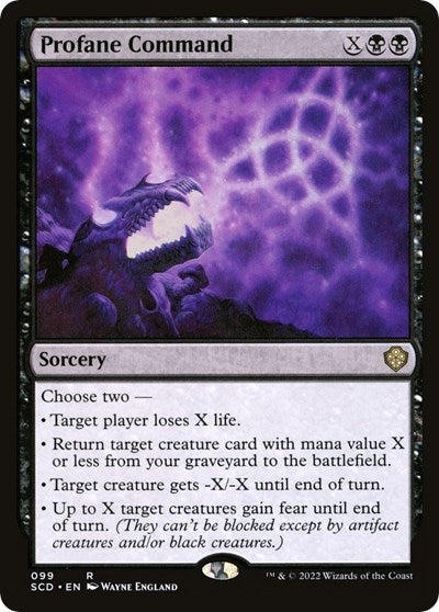 Profane Command (Commander 2022 Starter Decks) Near Mint