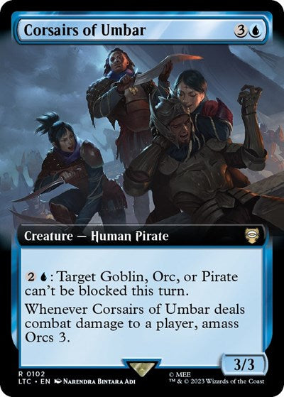 Corsairs of Umbar (Extended Art) (Commander: The Lord of the Rings: Tales of Middle-earth) Near Mint