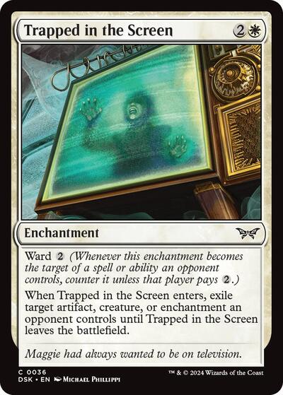 Trapped in the Screen (Duskmourn: House of Horror) Near Mint Foil