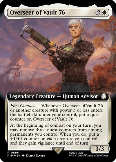 Overseer of Vault 76 (Extended Art) (Surge Foil) (Universes Beyond: Fallout) Light Play Foil