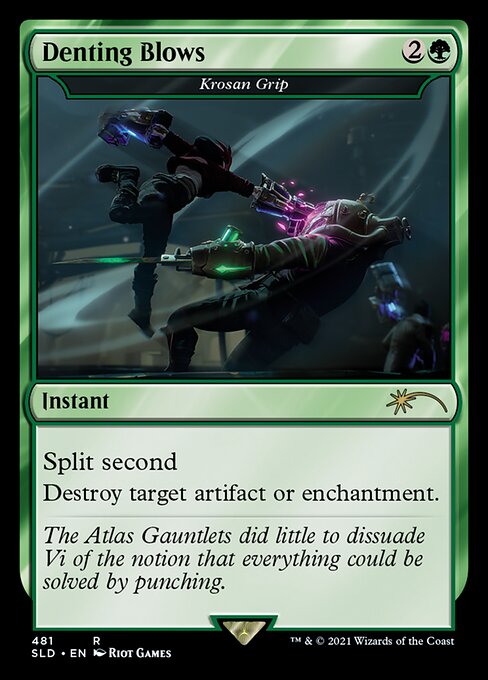 Denting Blows - Krosan Grip (Secret Lair) Medium Play Foil
