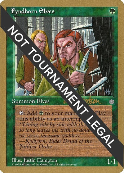 Fyndhorn Elves - 1997 Svend Geertsen (ICE) (World Championship Decks) Light Play