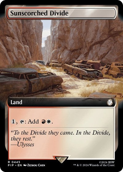 Sunscorched Divide (Extended Art) (Universes Beyond: Fallout) Light Play