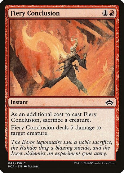 Fiery Conclusion (Planechase Anthology) Light Play