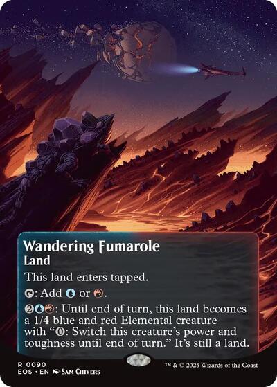Wandering Fumarole (0090) (Borderless) (Stellar Sights) Near Mint