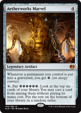 Aetherworks Marvel (Kaladesh) Light Play Foil