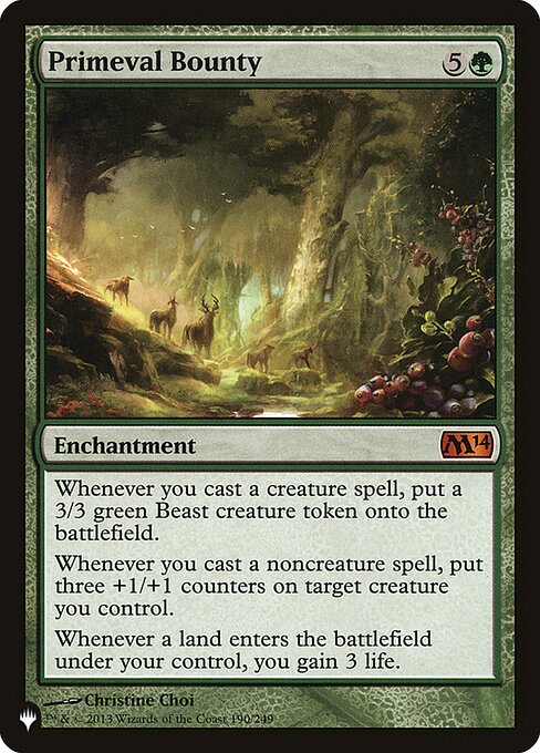 Primeval Bounty (The List) Light Play
