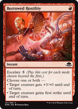 Borrowed Hostility (Eldritch Moon) Light Play Foil